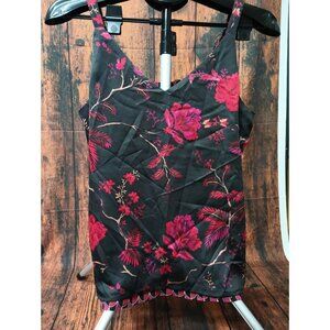 White House Black Market Woven Reversible Floral Camisole Tank Size SP